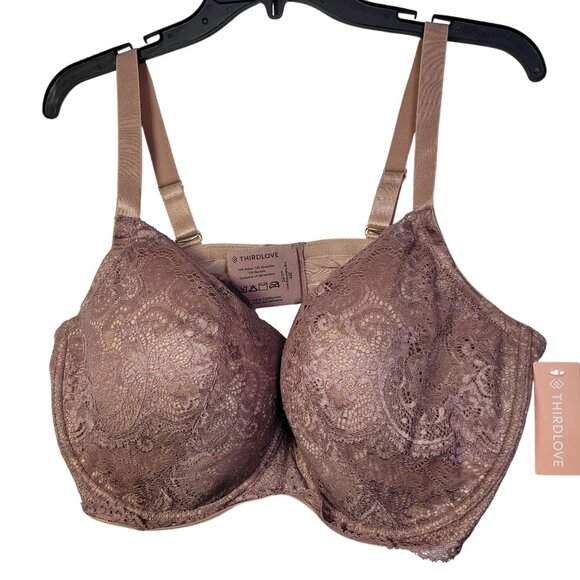 ThirdLove Other - ThirdLove Women 24/7 Lace Balconette Bra Underwire Beige Size  42E